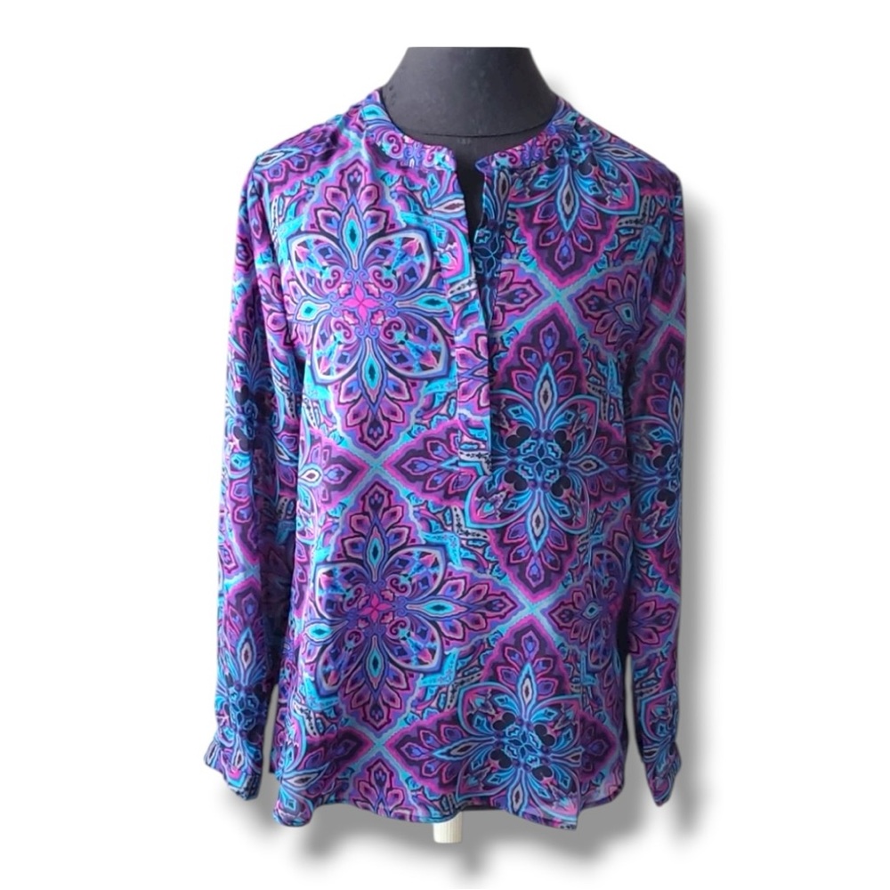 Banana Republic Bright Print Blouse NWOT